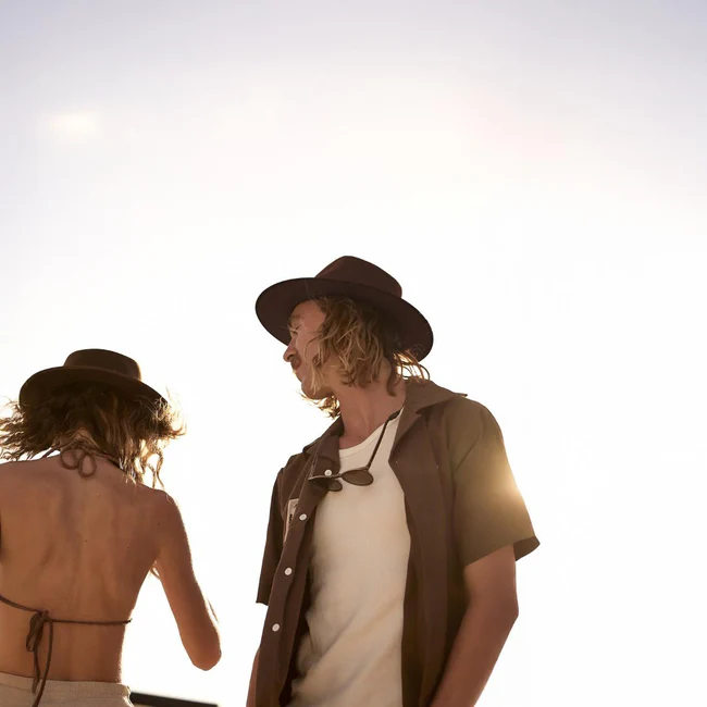 Will & Bear Calloway Wide-Brim Hat Brown