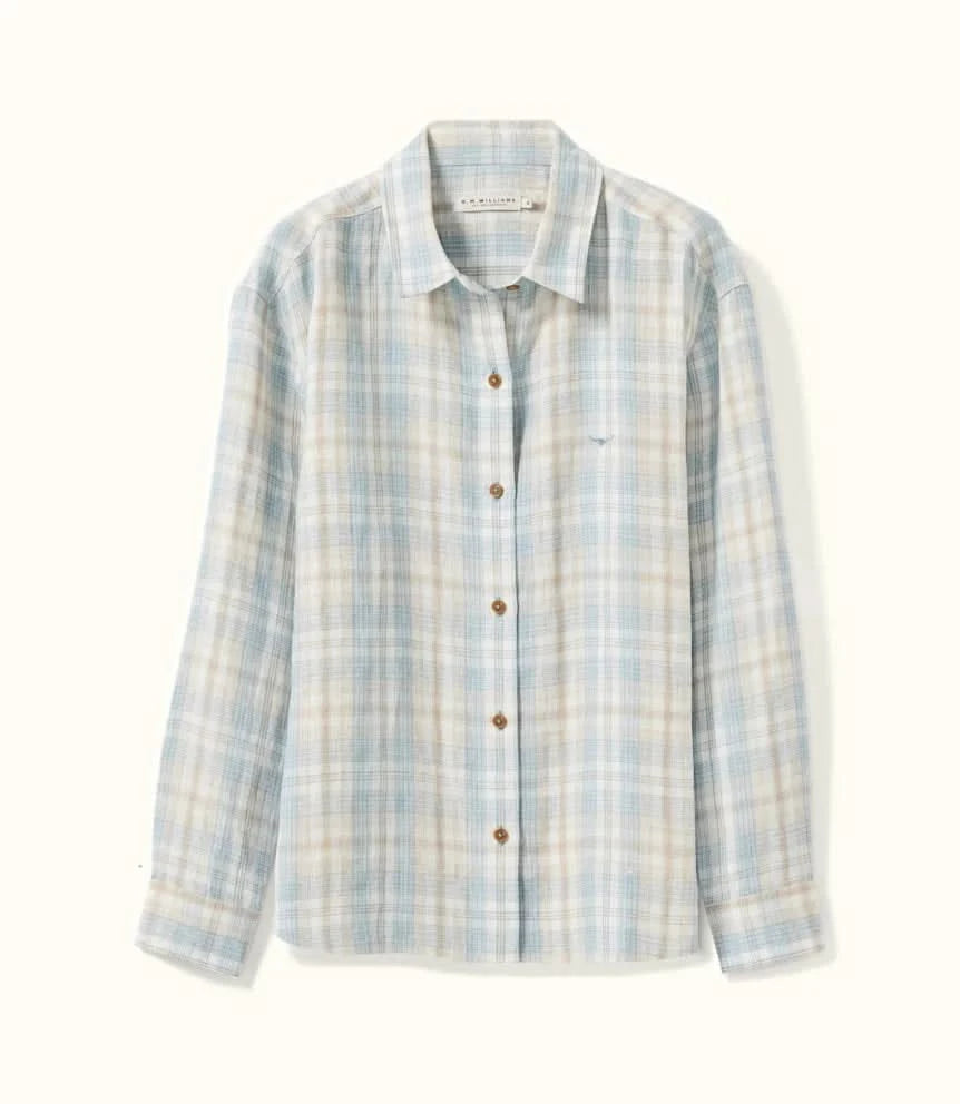 Hopeland check linen shirt