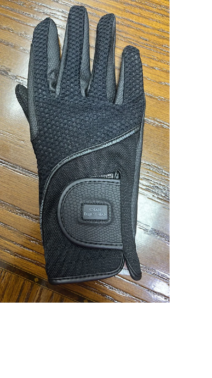 Chase Equestrian GLOVES WITH HONEYCOMB MESH (WITH RUBBER STAMP)