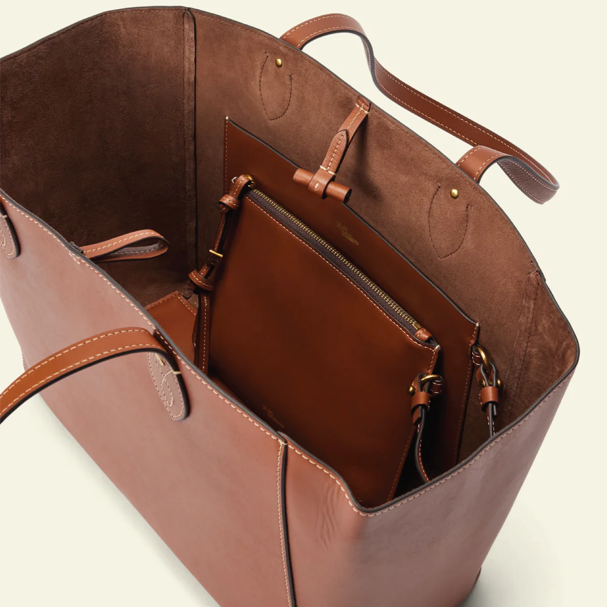 RM Williams Eden Stitched Tote With Pouch Bag