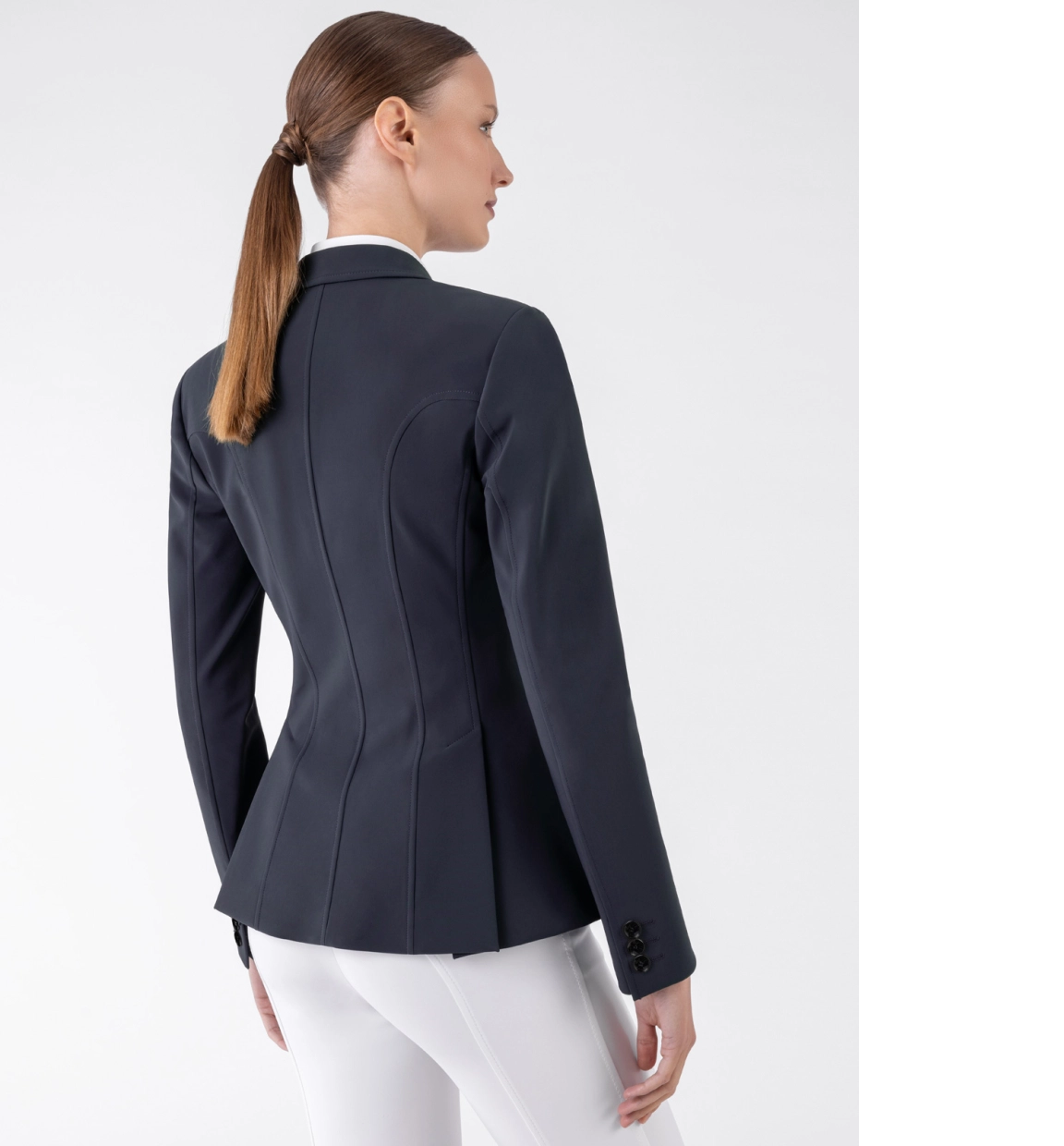Equiline ELYSSA – Blue Women's Unlined Competition Jacket