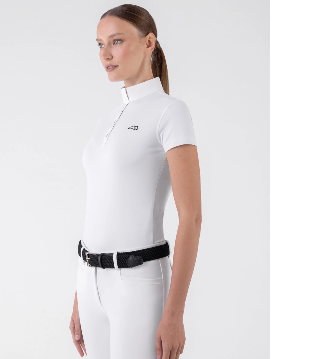 Equiline LILY – White Women’s Competition Polo Short Sleeves