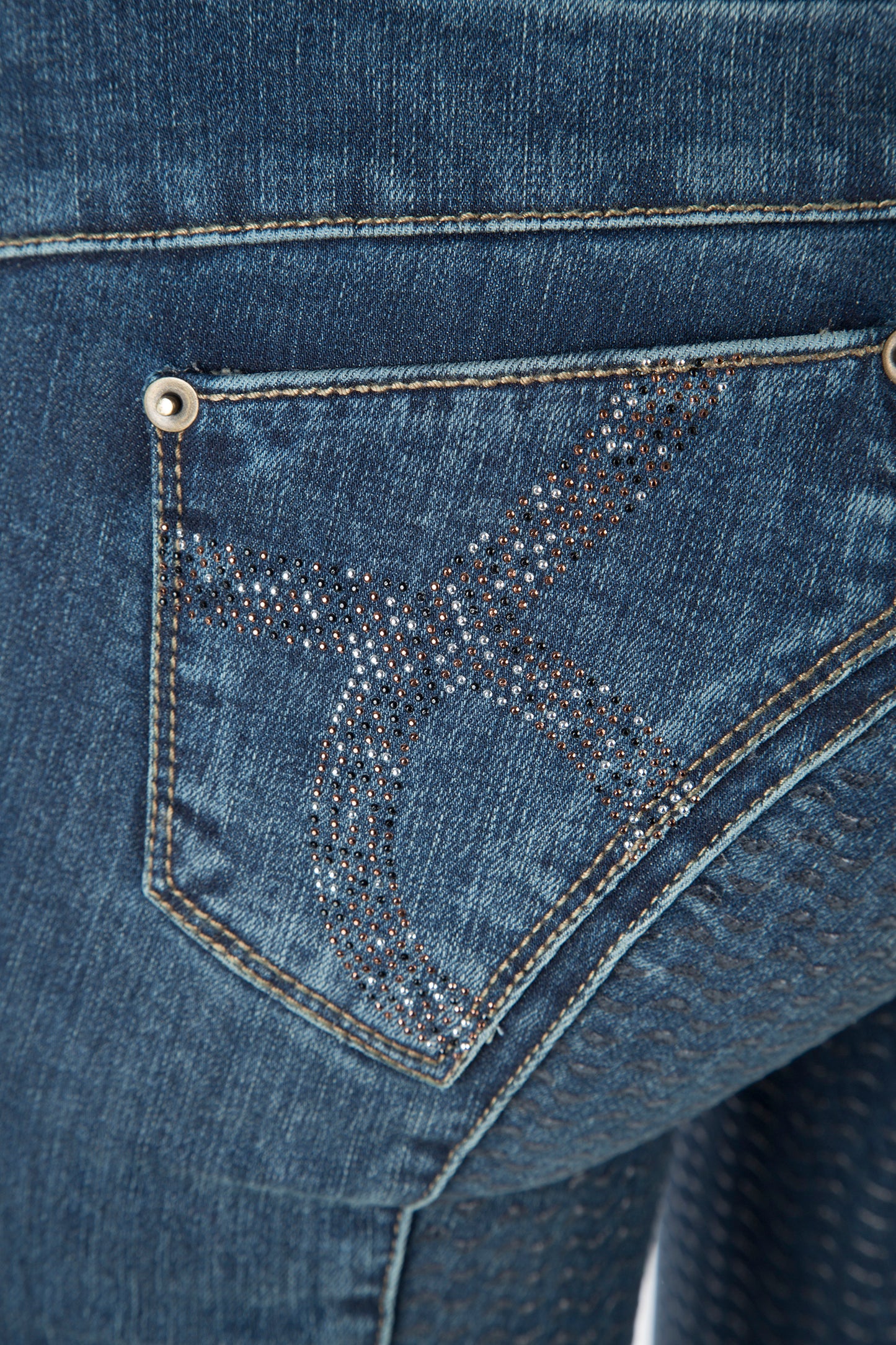 Animo Nasso Ladies Demin Breeches Full Seat