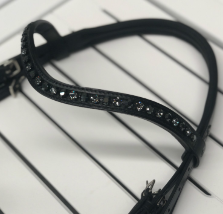 Otto Schumacher Tiffany 8mm Black Setting Browband