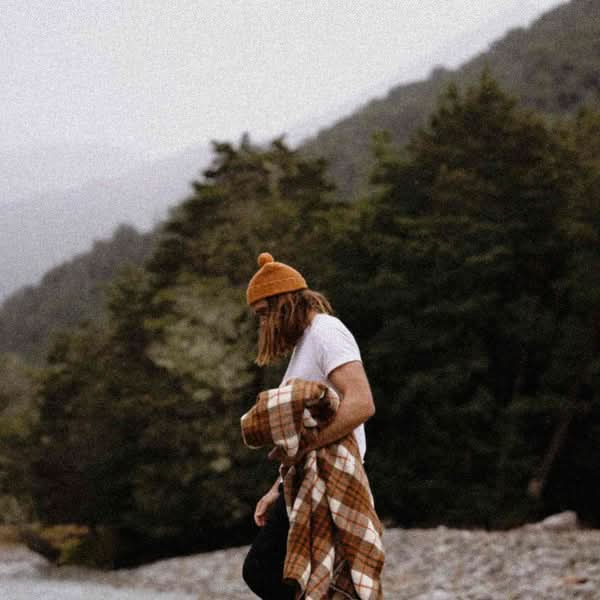 Will & Bear Tasman Wool Pom Pom Beanie Ochre