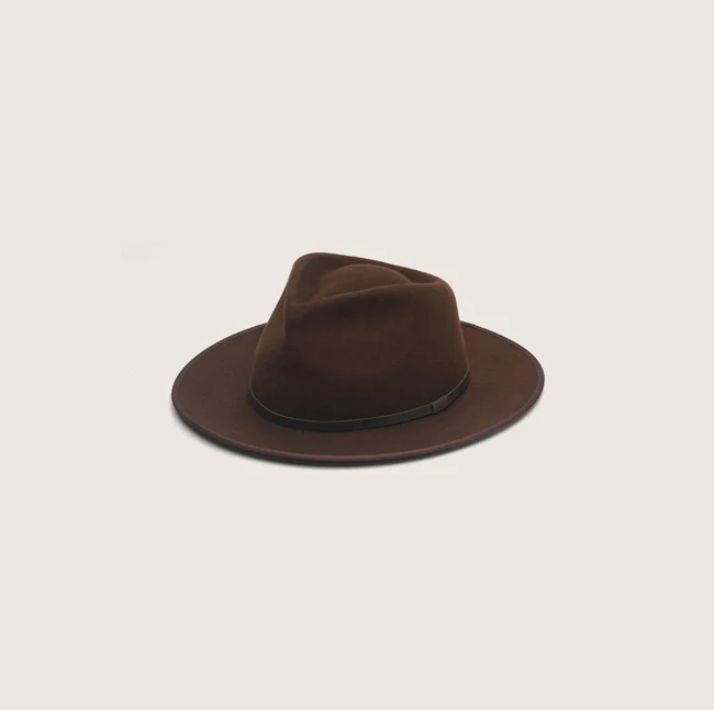 Will & Bear Calloway Wide-Brim Hat Brown