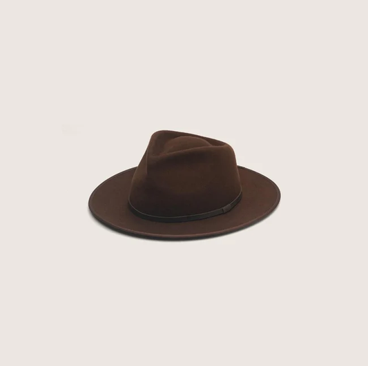 Will & Bear Calloway Wide-Brim Hat Brown