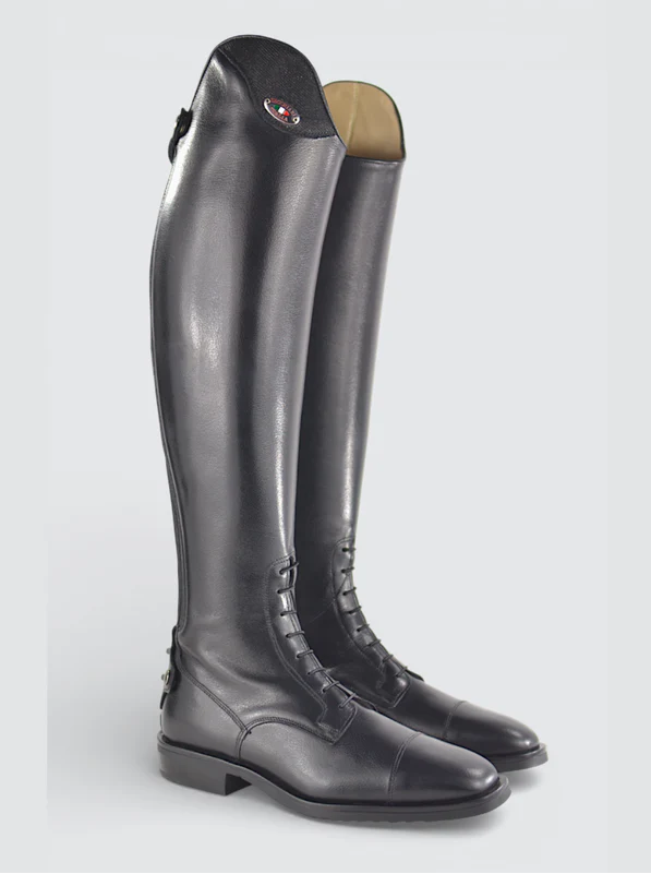 Secchairi London Glitter Black Ladies Top Boots