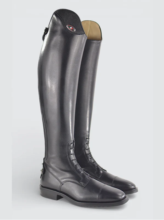 Secchairi London Glitter Black Ladies Top Boots