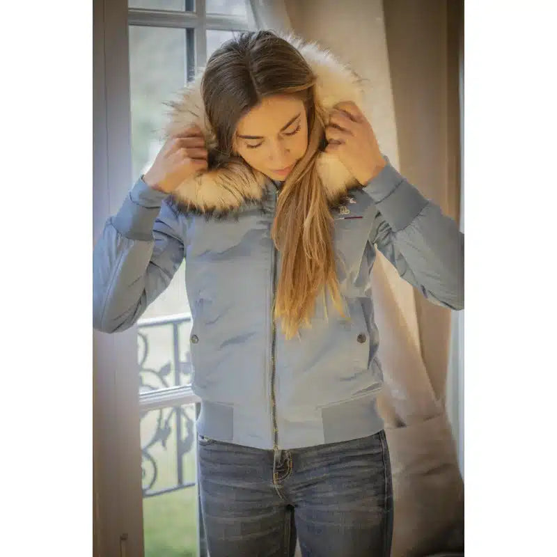 Penelope Lyon Bomber Jacket Artic Blue