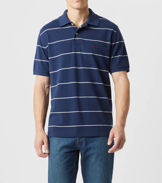 RM Williams Albany Stripe Polo