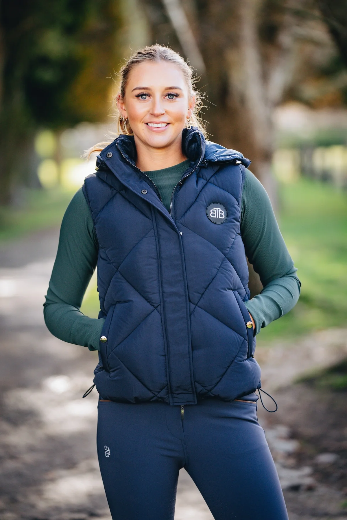 Beyond The Bit Navy Puffer Vest