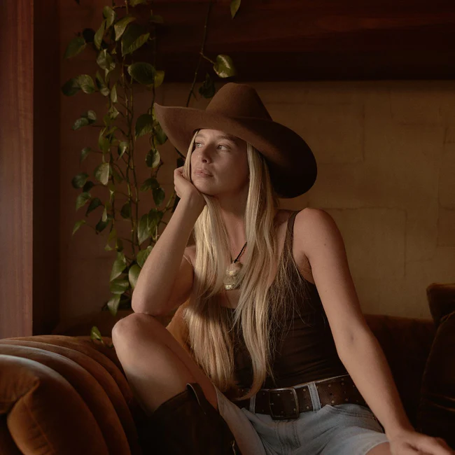 Will & Bear Buck Brown Felt Cowboy Hat