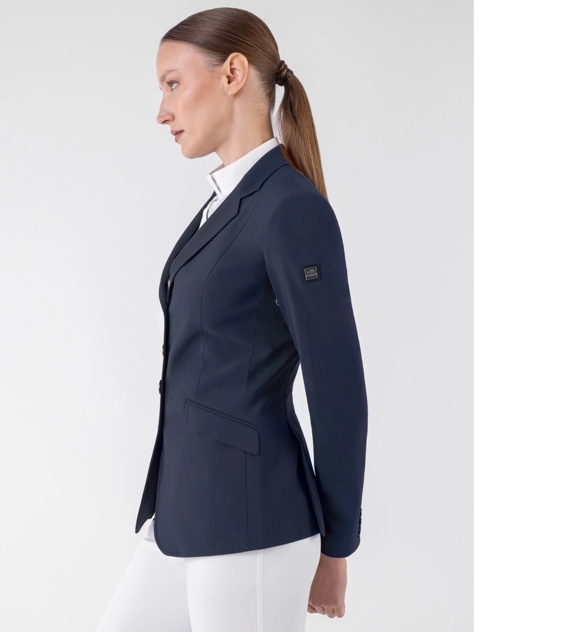 Equiline ELYSSA – Blue Women's Unlined Competition Jacket