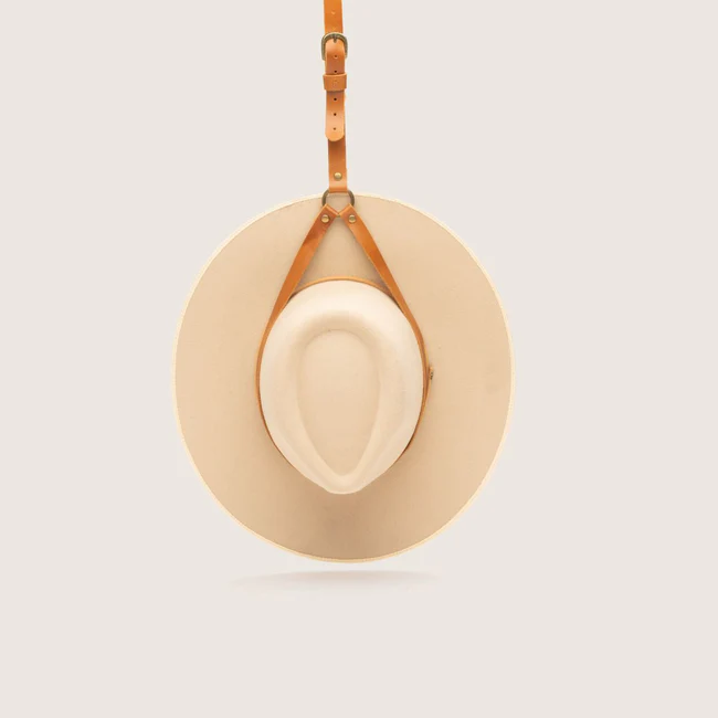 Will & Bear Leather Hat Holder Tan Travel Strap