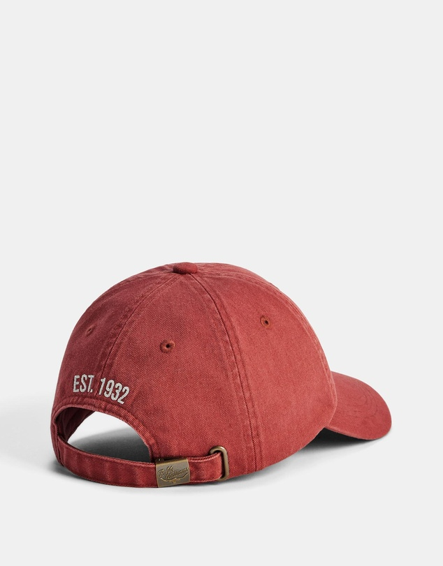 RM Williams Heritage Twill Cap Faded Red