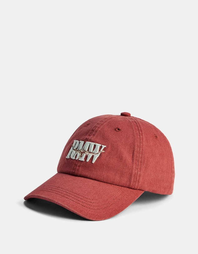 RM Williams Heritage Twill Cap Faded Red