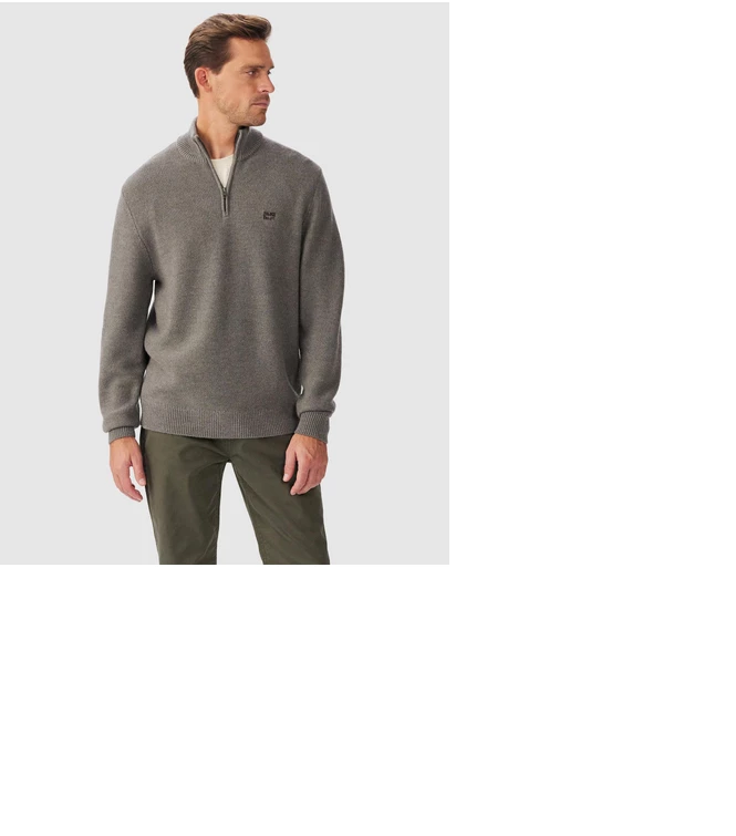 RM Williams Moresby 1/4 Zip Merino Knit Jumper
