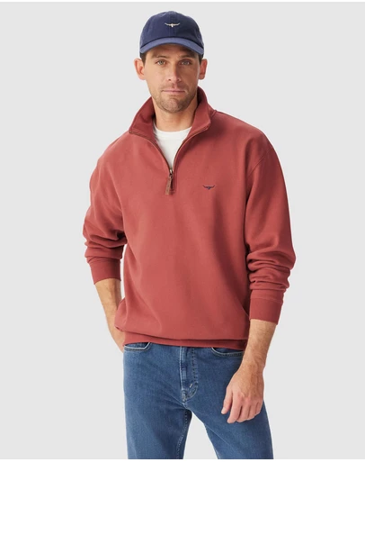 RM Williams Mulyungarie 1/4 Zip Sweatshirt