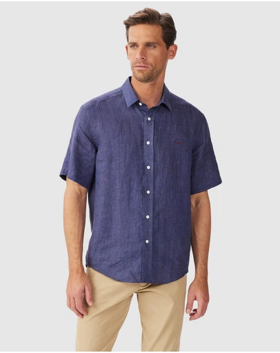 RM Williams Newman Linen SS Shirt