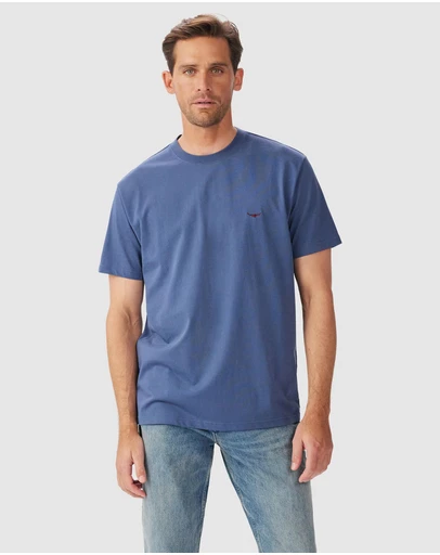 RM Williams Parson T-Shirt Vintage Blue