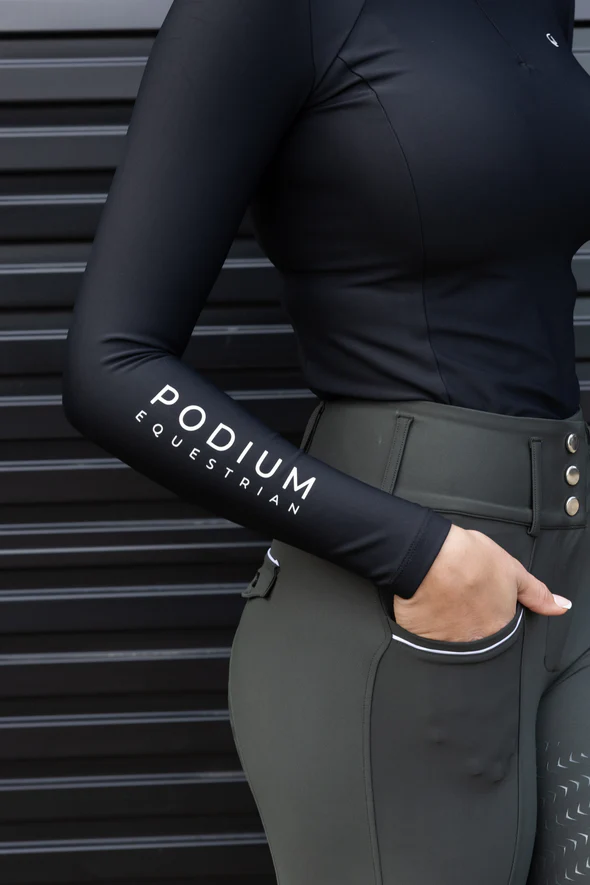 Podium Pro Tech Hybrid Breeches Hunter Green