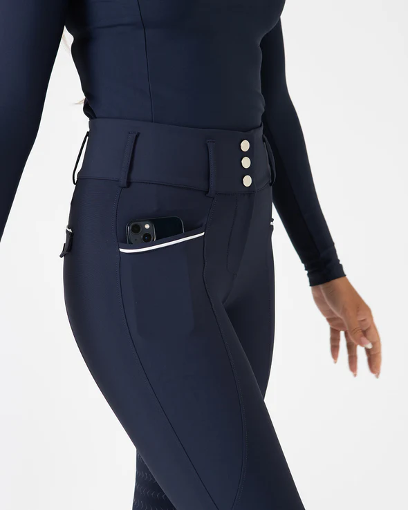 Podium Pro Tech Hybrid Breeches Navy