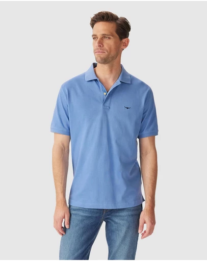 RM Williams Rod Polo Soft Blue