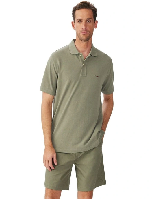 RM Williams Rod Polo Dark Olive