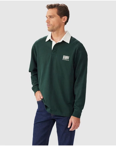 RM Williams Classic R.M.W Rugby Top Pine
