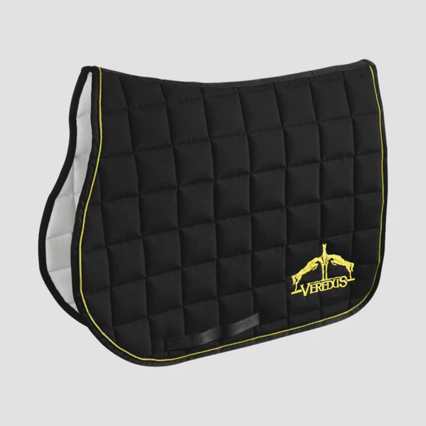 Veredus Saddle Pad Micro Fibre Jumping Black/Gold