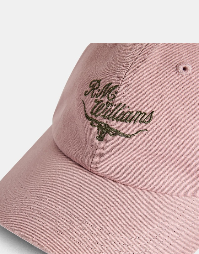 RM Williams Script Longhorn Cap Mauve