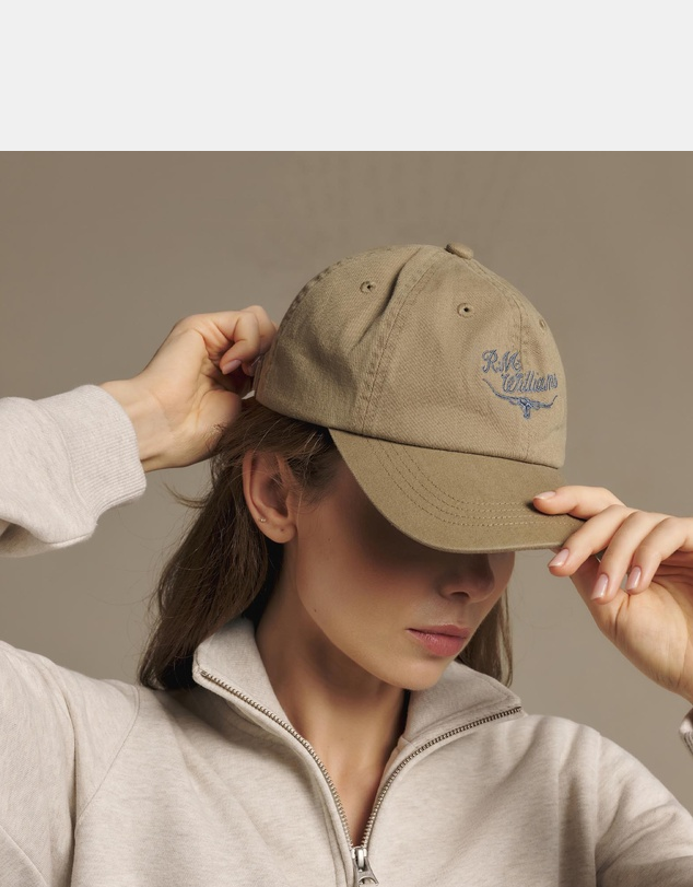 RM Williams Script Longhorn Cap