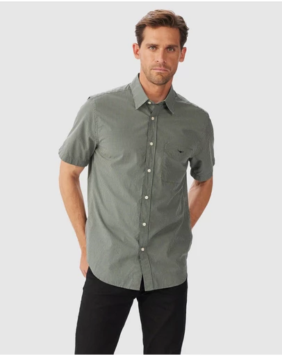RM Williams Parkes Regular Poplin SS Shirt