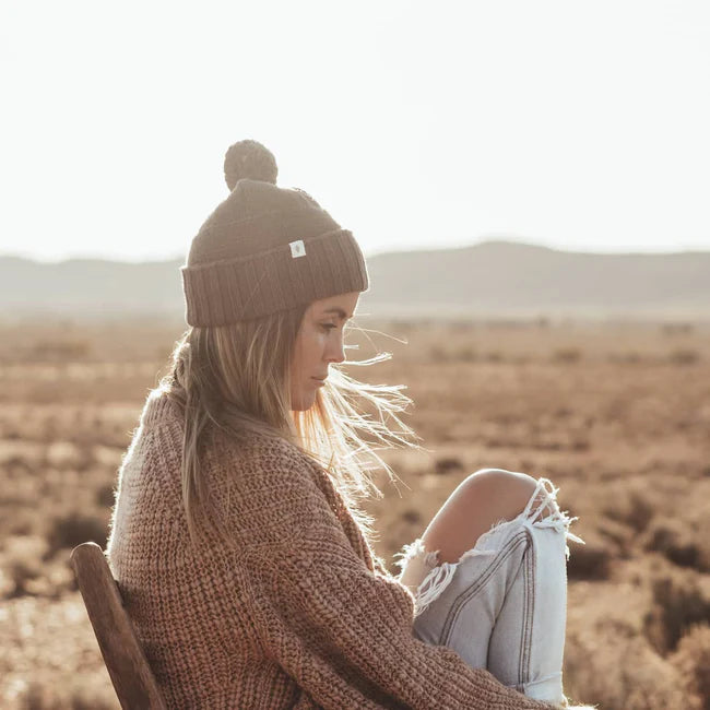 Will & Bear Tasman Soft Wool Beanie Moss