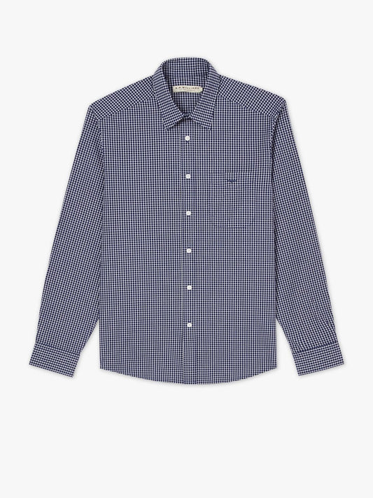 RM Williams Collins Shirt Navy/White