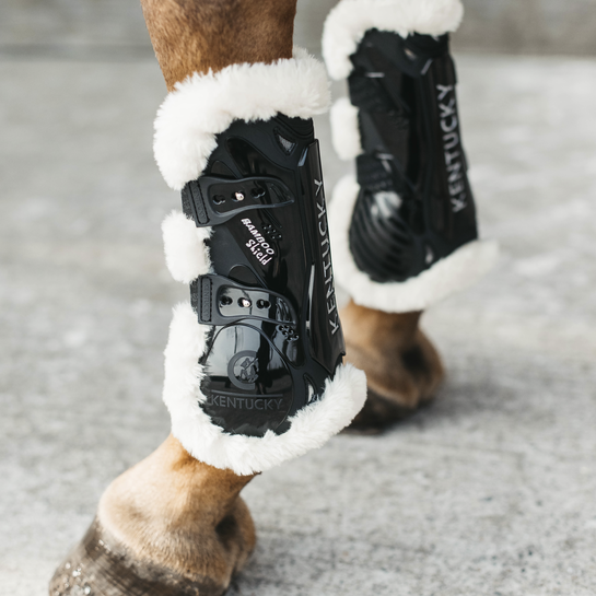 Kentucky Vegan Sheepskin Tendon Boots Bamboo Elastic