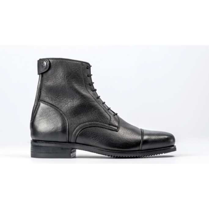 Secchiari Grained Leather CLASSIC Ankle Boots with Laces